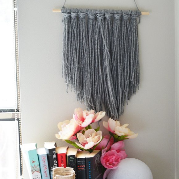 Handmade Yarn Wall Hanging - Picture 5 of 6